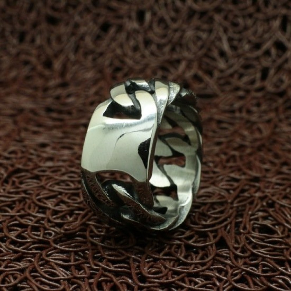 Фото 5Мужское кольцо VELI бижутерия из нержавеющей медицинской стали Данаж 167097